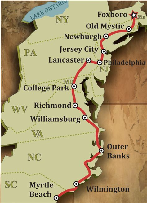 Historic East Coast America Adventure Caravans Guided Rv Tours