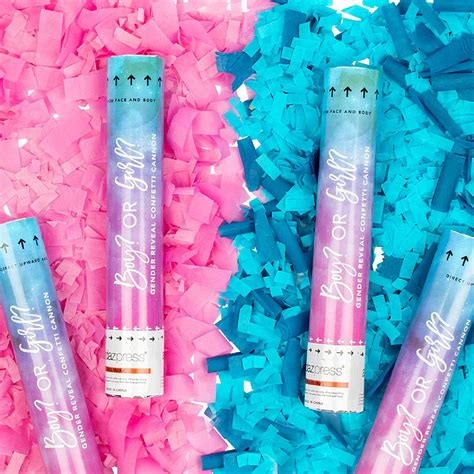 Koyal Wholesale Baby Gender Reveal Confetti Cannons With 6 Blue Or 6