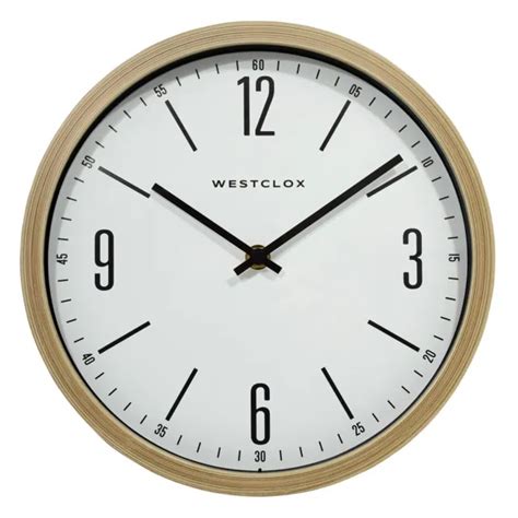 Westclox 10and Oak Round Wall Clock 32886o 2695 Picclick