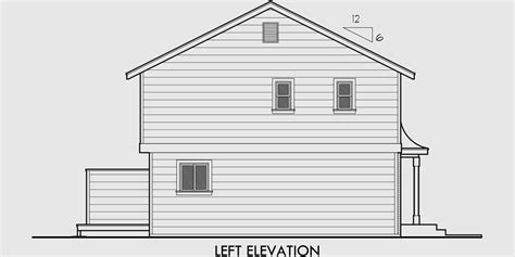 Enjoy the covered porches on both front and rear of house for those weekend cookouts. Duplex House Plans, Small Duplex House Plans, 3 Bedroom, D-036