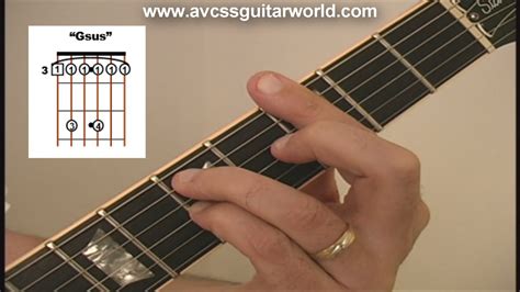 Guitar Lessons How To Play The Gsus Barre Chord For Beginner To