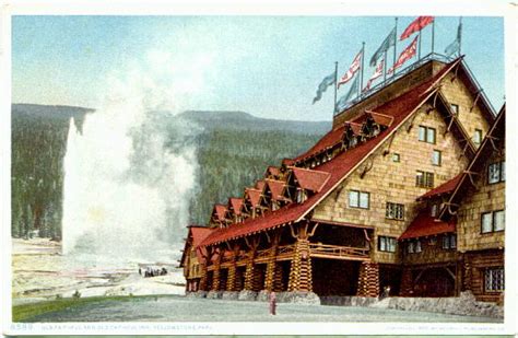The first floor of the inn lobby will be open (without furniture) and capacity limits will be enforced. Old Faithful Inn History 2