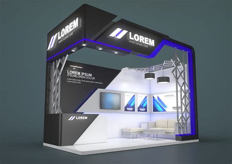 3d Model Exhibition Stand Jiip 18 Sqm On Behance