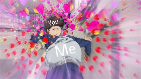 When you're in love with someone and this person loves you back, that's only the beginning of the story. Pin by BurntPaint. on Meme 1 | Haikyuu, Cute love memes ...