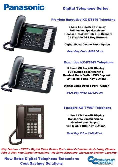 Pay with your paypal, credit or debit card. Panasonic Digital Telephones Cheapest Prices Buy On Line ...