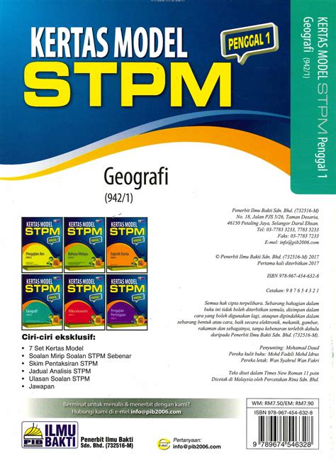 Instructions and guidelines for stpm candidates admission. Kertas Model STPM Geografi Penggal 1