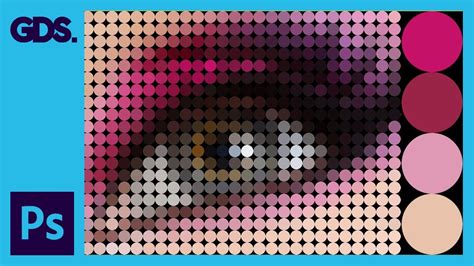 Circle Dot Pixel Effect In Adobe Photoshop Youtube