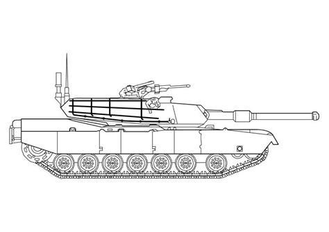 Malvorlage Abrams Panzer Kostenlose Ausmalbilder Zum Ausdrucken