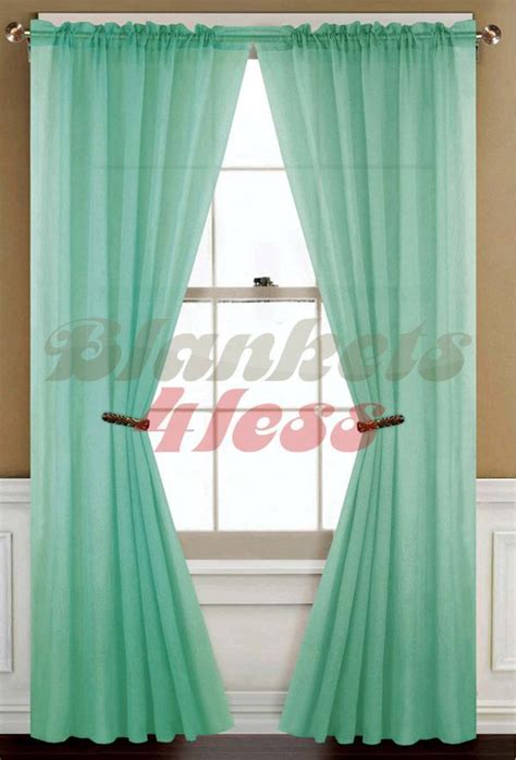 Time and again, experts will cite green as the best colour to paint a bedroom. Sheer Curtains | ... about Mint Green Solid 1 Sheer Window ...