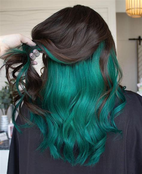 Famous Dark Green Hair Color Formula Ideas Best Girls Hairstyle Ideas