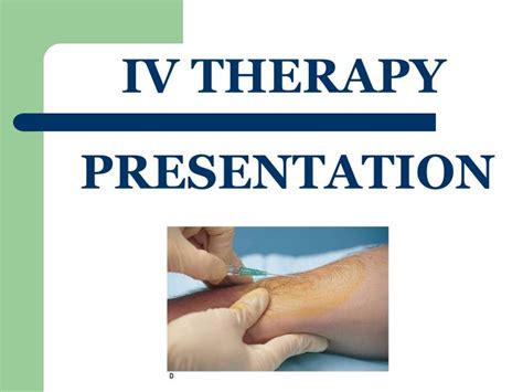 Ppt Iv Therapy Powerpoint Presentation Free Download Id3203931