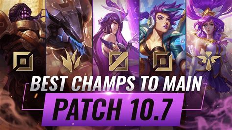 3 BEST Champions To MAIN For EVERY ROLE in Patch 10.7 - League of