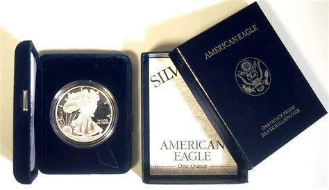 1997 Silver Eagle Proof In Box With Coa 1997 P American Silver Eagle