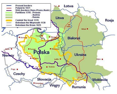 Polish History Polish History Map Poland History Illustrated By