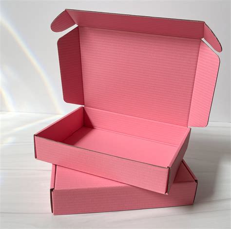 Pink Shipping Boxes Set Of 2 4 Or 6 Small Business Shipping Etsy