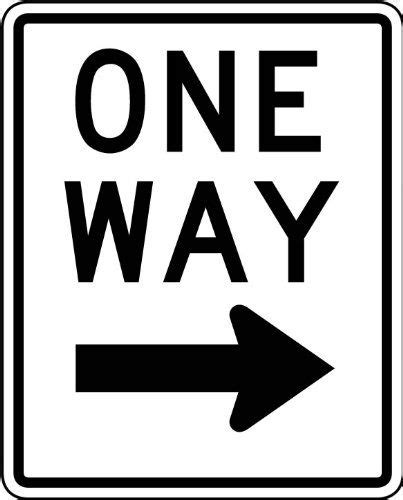 Street And Traffic Sign Wall Decals One Way To The Right Sign 48 Inch