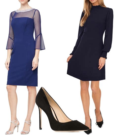 Best Shoe Colors That Go With A Navy Blue Dress