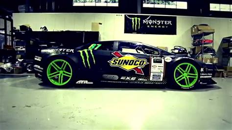 Monster Energy Worlds First Lamborghini Drift Car Youtube