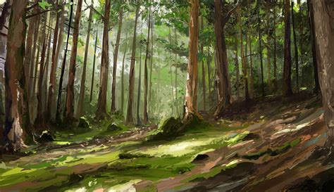 Pine Forest Study By Mittmac On Deviantart