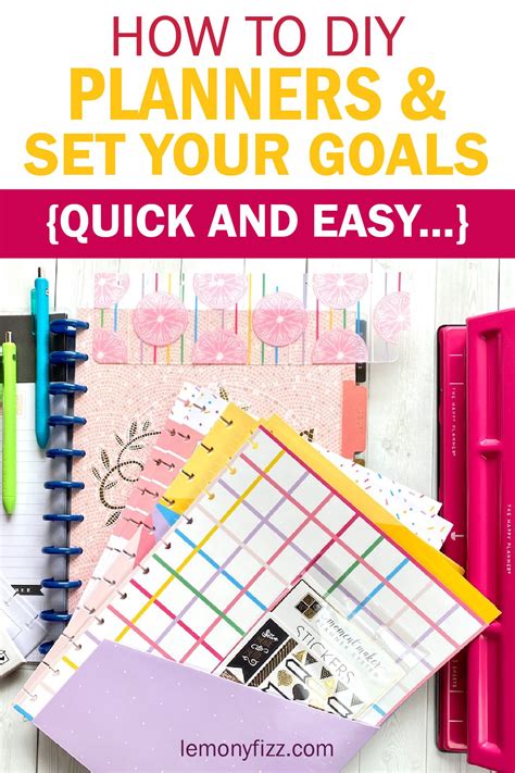 How To Make Diy Planners With Printables And Accessories In 2020