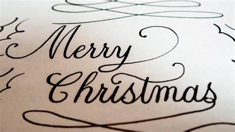 Merry christmas and happy new year writing. Fountain pen writing Merry Christmas - YouTube