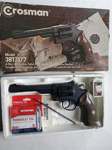 Vintage Crosman Pellet Gun Model 38t 177 Co2 Ebay