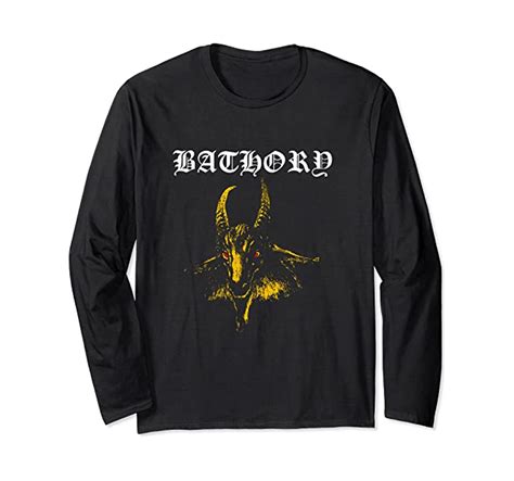 Bathory Classic Yellow Goat Logo Long Sleeve T Shirt