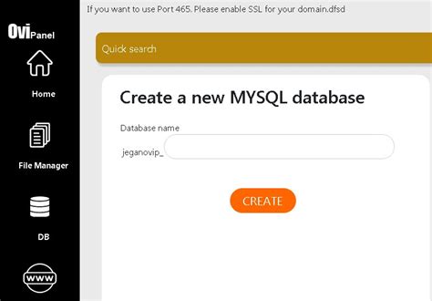 How To Create Mysql Database In Hr Panel