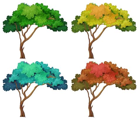 Color Tree Vectors And Illustrations For Free Download Freepik