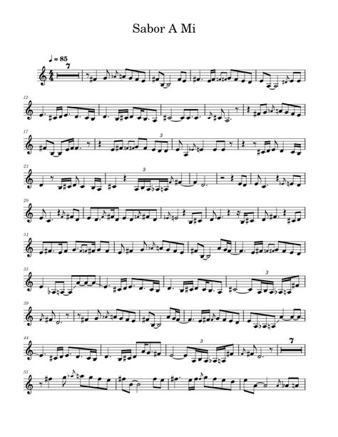 Sabor A Mi Luis Miguel Sabor A Mi Sheet Music For Trumpet Other Solo