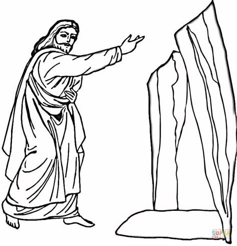 Rock ages bible coloring pages all free. Jesus Raises Lazarus Coloring Page - Coloring Home