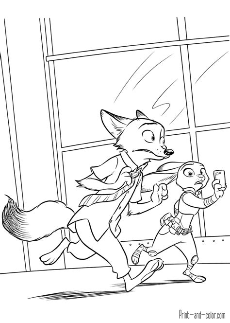 Zootopia coloring pages | Print and Color.com