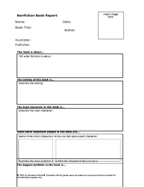 15 Best Images Of Book Review Worksheets 5th Grade 2nd