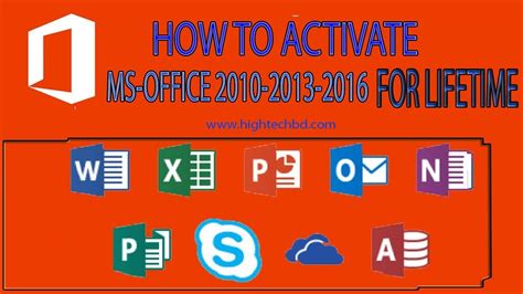 Activate Ms Office 2010 2013 2016 For Lifetime And Free 100 Working 2020