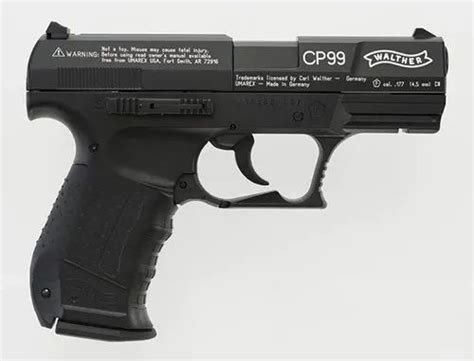 Black Walther Cp99 177 Caliber Pellet Gun Air Pistol Id 22325705230