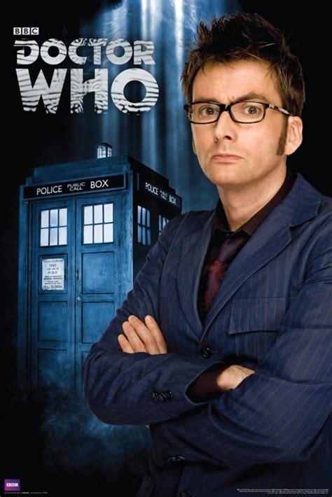 Doctor Who Poster 10th Doctor David Tennant And Tardis Exclusive 36x24 Inch Print