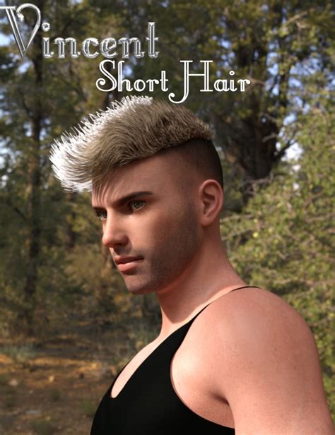 Vincent Short Hair for Genesis 3 Male(s) - Render-State