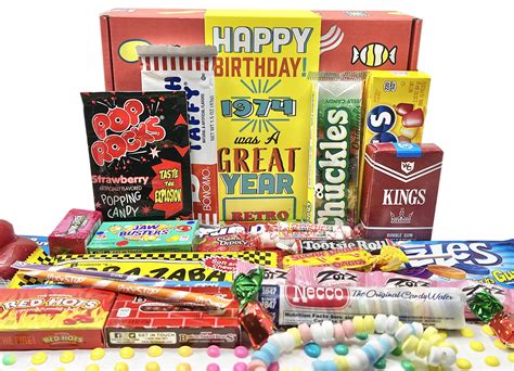 Buy Retro Candy Yum ~ 1974 49th Birthday T Box Of Nostalgic Candy