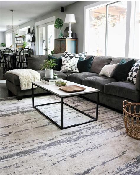 Charcoal Gray Grey Sectional Living Room Ideas Laresa Blog