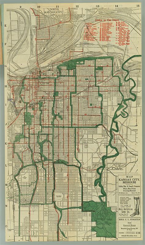 Kansas City Streetcar Lines Map Gallup Map