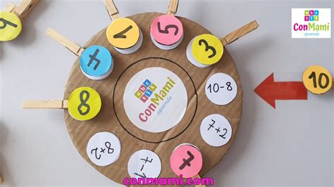 Estrategia Con Ruleta Giratoria Matemática Para Niños De 3 A 7 Años