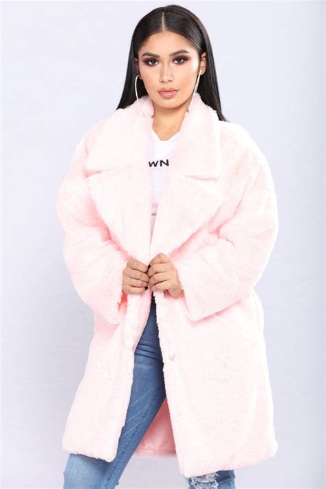 Karolina Faux Fur Jacket - Pink | Fur jacket, Fashion nova outfits