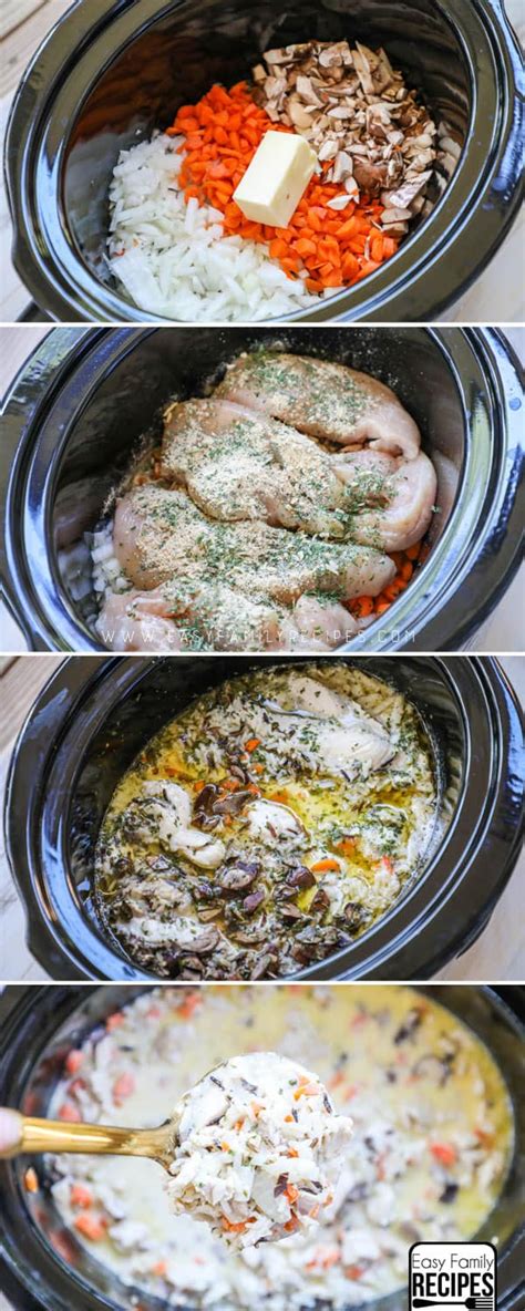 In this, the best crockpot chicken noodle soup, i've used dried rosemary and thyme, with some fresh minced. Crock Pot Chicken Wild Rice Soup · Easy Family Recipes