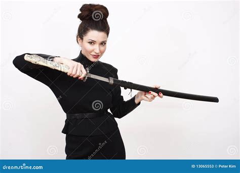 Woman With Sword Stock Photos Image 13065553