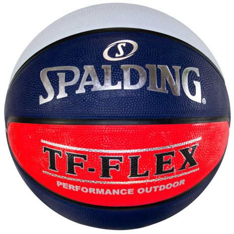 Spalding Tf Flex Redwhiteblue Rubber Outdoor Basketball Size 5