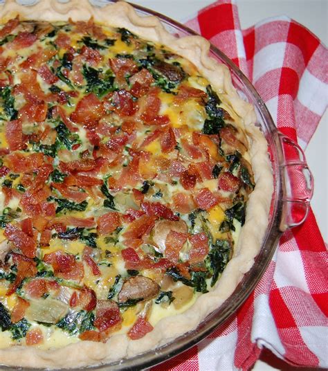 Spinach Bacon Quiche Cooking Mamas