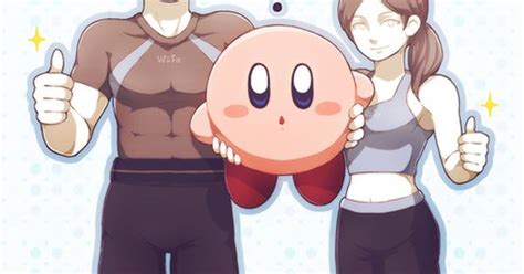 Super Smash Bros Kirby And Wii Fit Trainers Pixiv Super Smash Bros Brawl Pinterest