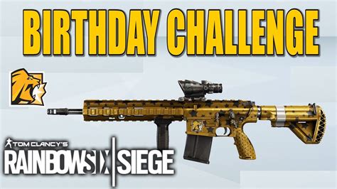 Lions T Weapon Skin Birthday Challenge Rainbow Six Siege Youtube