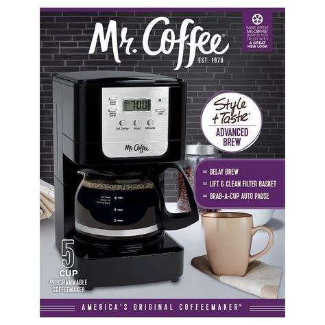 Mr Coffee Advanced Brew Coffee Maker Black Jwx3 5 Cup Shipt