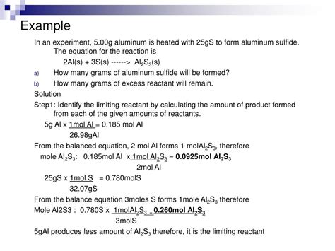 Ppt Limiting Reactant And Percent Yield Powerpoint Presentation Free Download Id421153